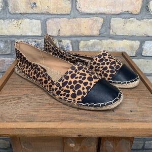 Shoedazzle ‘Manida’ Leopard Print Espadrille Flat